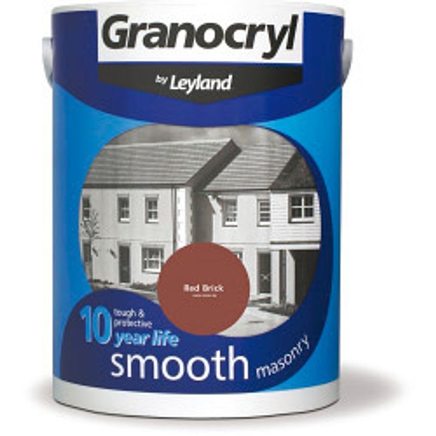 GRANOCRYL SMOOTH MASONARY PAINT RED 5L