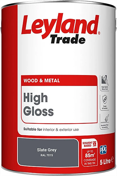 LEYLAND TRADE HIGH GLOSS 5L SLATE
