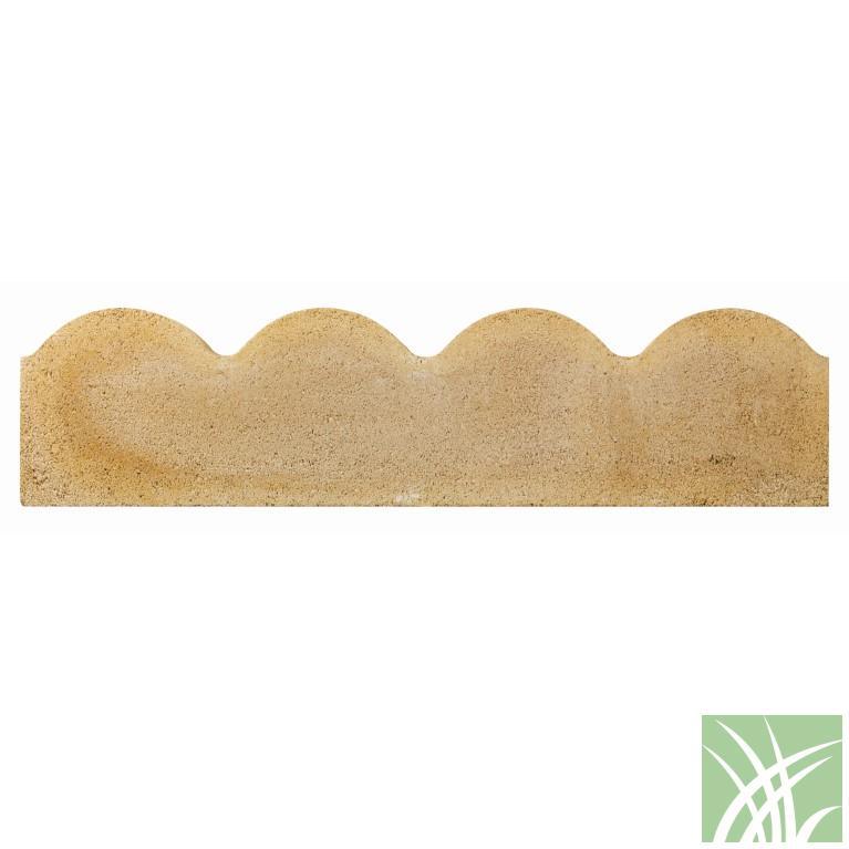 SCALLOPED EDGING BUFF BRADSTONE 600 X 150mm