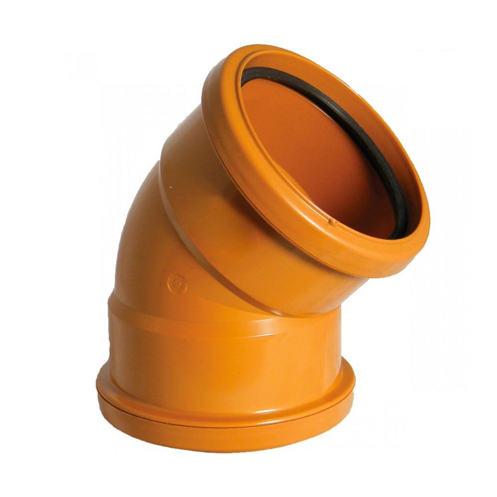 DOUBLE SOCKET 45 BEND UNDERGROUND 160MM