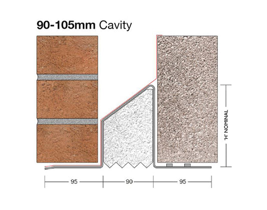 1050mm 90mm CAVITY LINTEL 3.5'