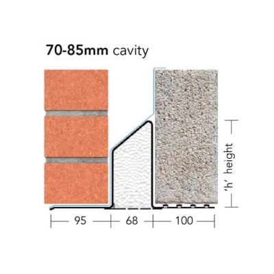 900MM 75MM CAVITY LINTEL 3'
