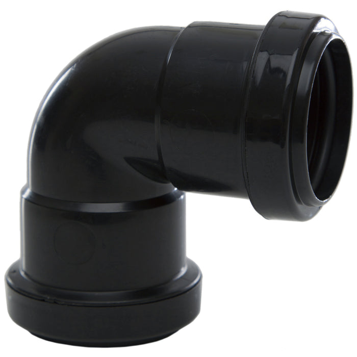 90 BLACK BEND 40mm PUSHFIT
