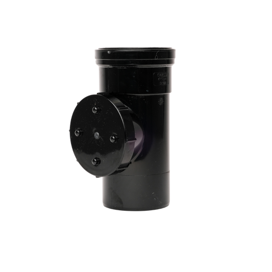 ACCESS PIPE SINGLE SOCKET 110mm BLACK