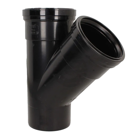 BRANCH DOUBLE SOCKET 135 110mm BLACK