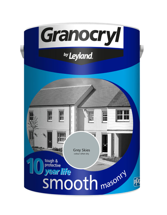 GRANOCRYL SMOOTH MASONARY PAINT Grey Skies 5L