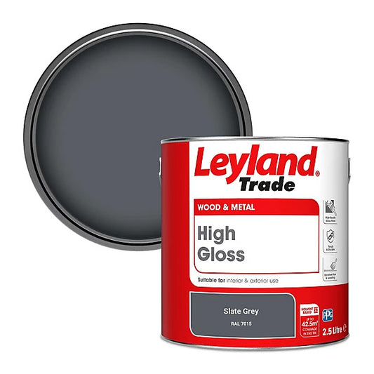 LEYLAND TRADE HIGH GLOSS 2.5L SLATE