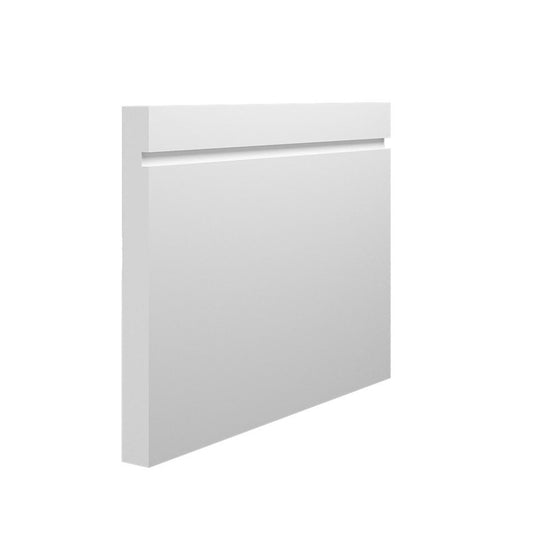 MDF 6" 18mm x 142mm Single Square Groove Skirting 4.4m