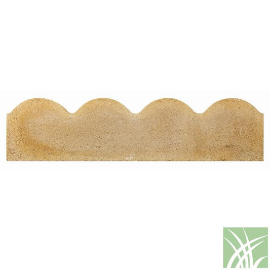 SCALLOPED EDGING BUFF BRADSTONE 600 X 150mm