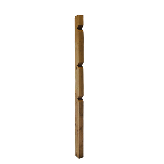 Notched Timber Post 5'' x 3'' x 8' (2.4M)