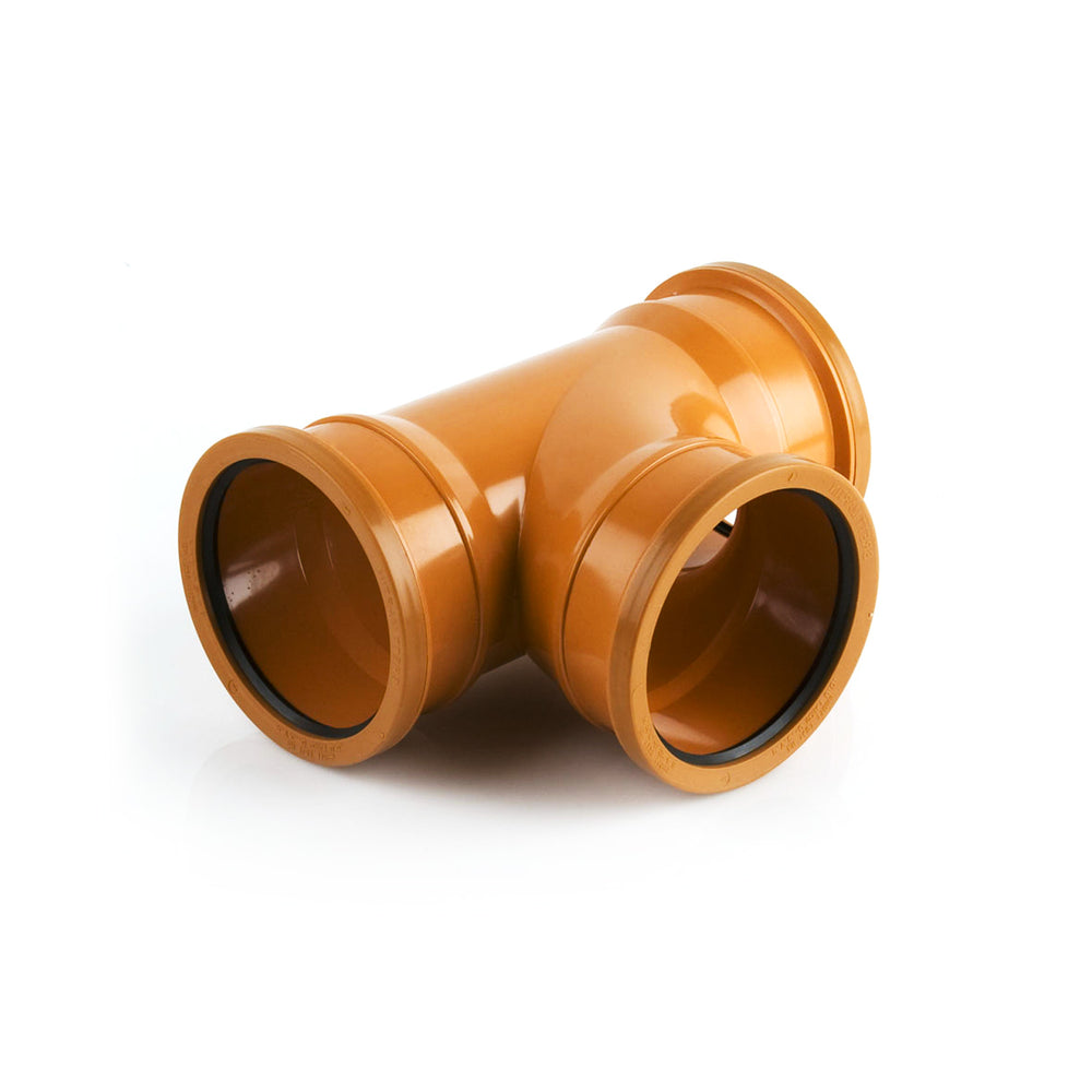 'T' TRIPLE SOCKET 90 BRANCH UNDERGROUND 110MM