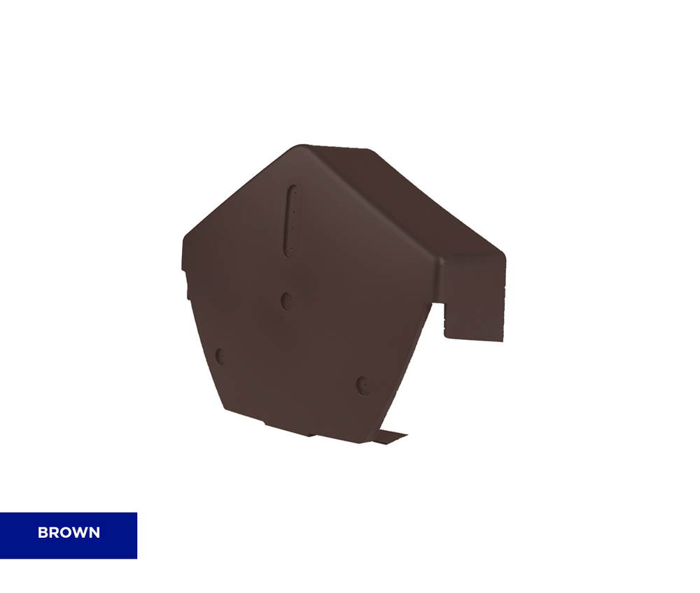 Verge Centre Cap Angled Brown