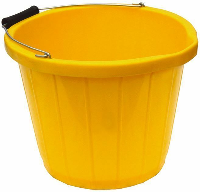 YELLOW PLASTIC BUCKET (3 GALLON)