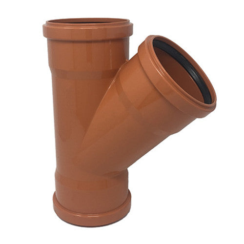'Y' TRIPLE SOCKET 45 BRANCH UNEQUAL 160 X 110MM