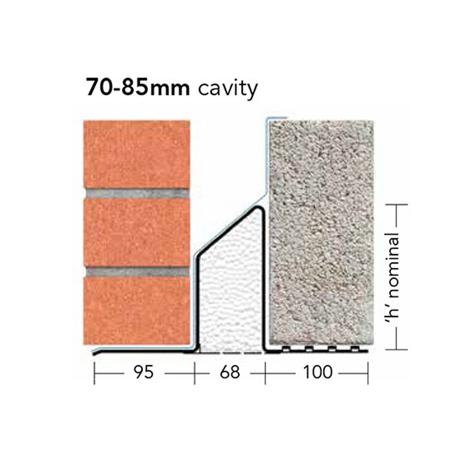 3600mm 75mm Cavity Lintel